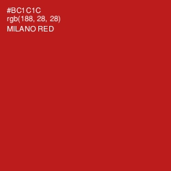 #BC1C1C - Milano Red Color Image